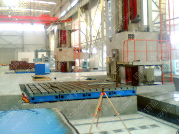 機床工作臺安裝使用現場